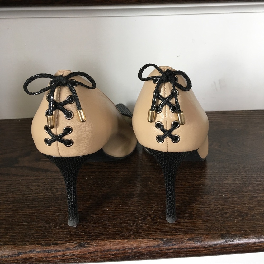 Gorgeous 3.5” Pumps with Lace-up Detail